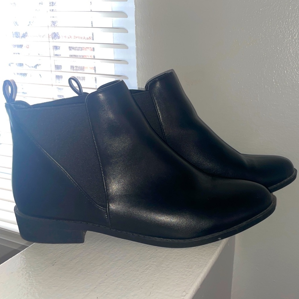 Short Rainboots, Black, Size 9